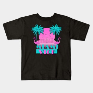 Miami Vice Palm Kids T-Shirt